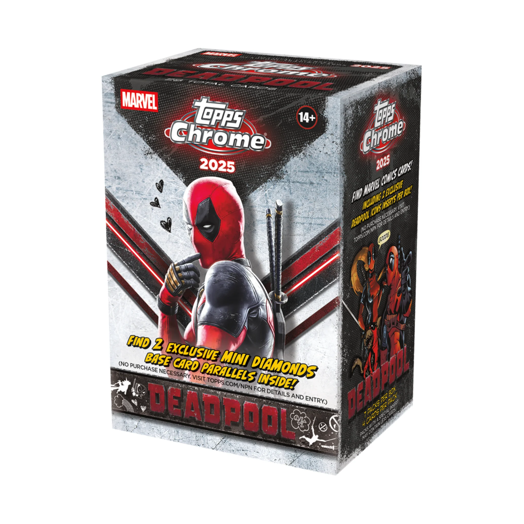 2025 Topps Marvel Chrome Deadpool Value Sealed Case (40 Boxes)