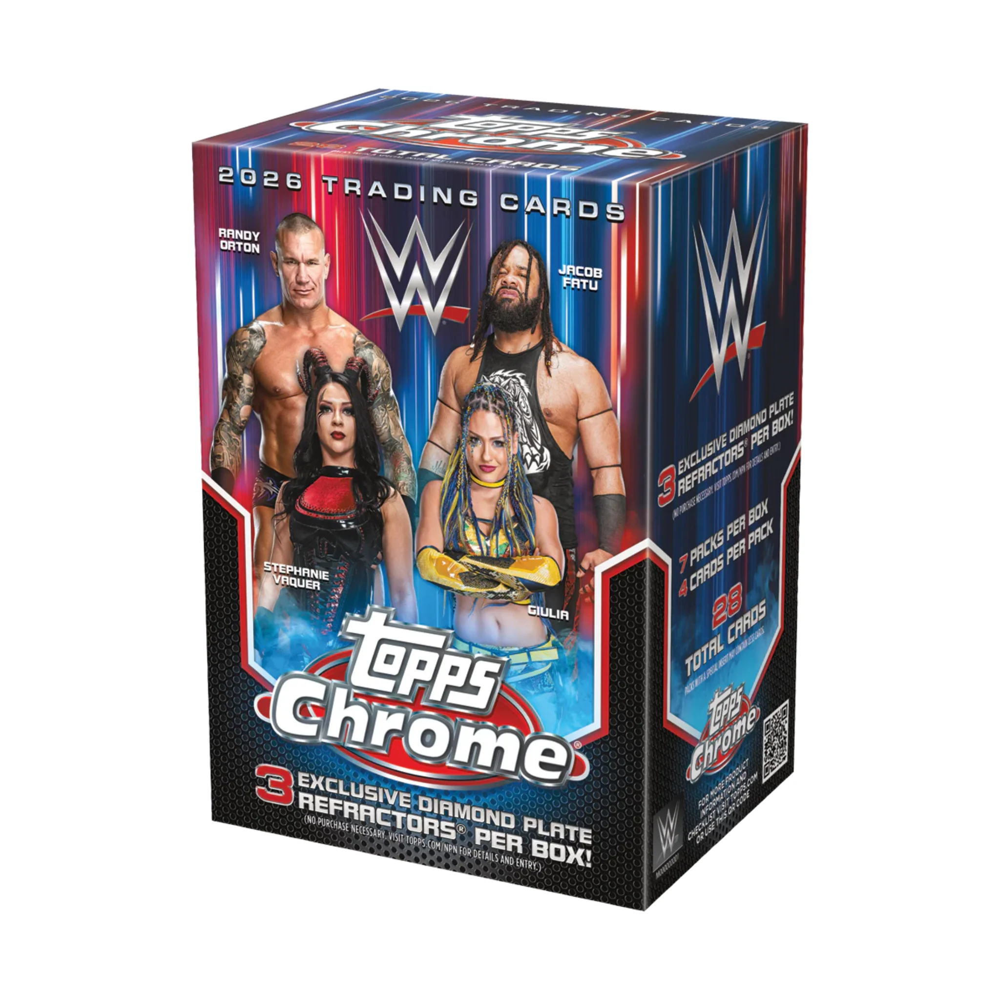 2026 Topps Chrome WWE Value Sealed Case (40-Boxes)