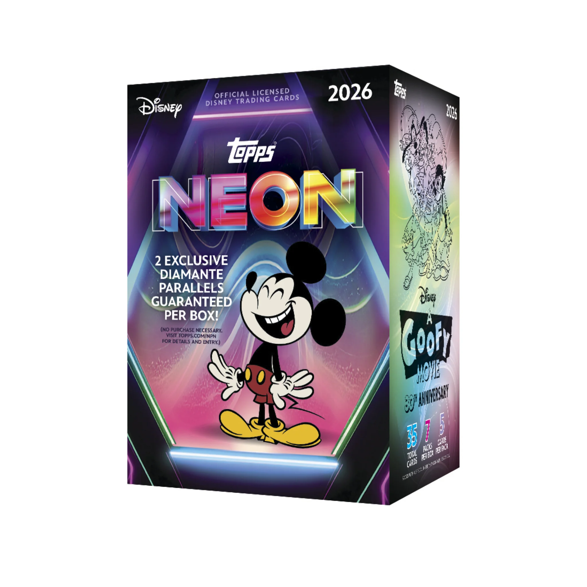 2026 Topps Disney Neon Value Sealed Case (40 Boxes)